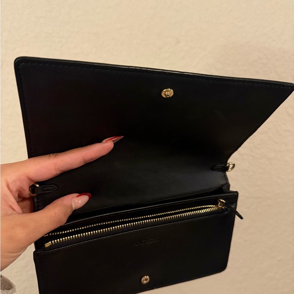 Coach Anna Foldover Signature Brown and Black Crossbody Bag - Picture 3 of 6